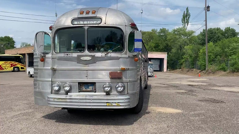 At the Bus Boys bus garage